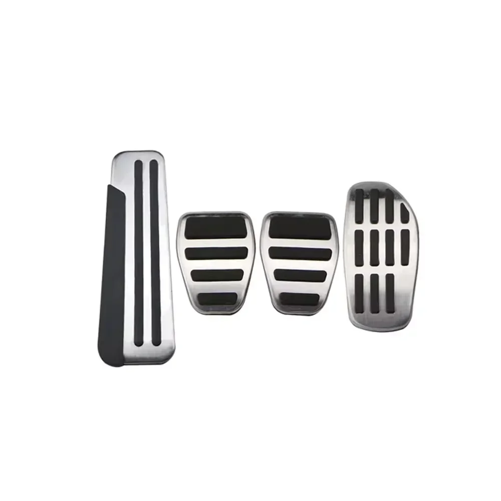 Car Foot Pedals Stainless Steel Accelerator Fuel Brake Non-slip No Drilling Alloy Covers Parts for Renault Samsung SM6 2015~