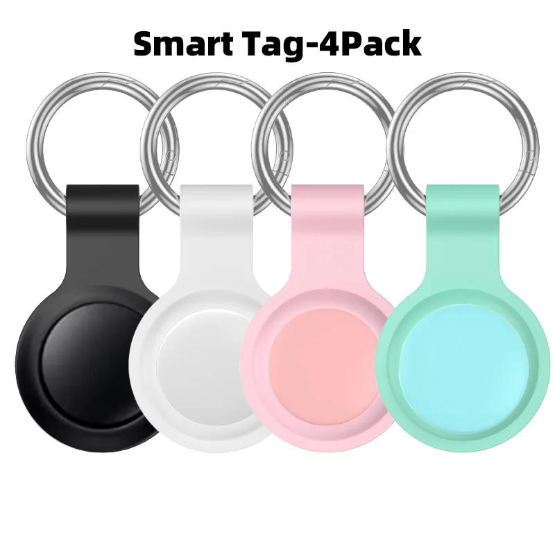 Bluetooth Tracker 4-Pack with Replaceable Battery - Black