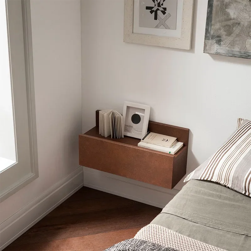 Bookcase Open Cabinets Bedside Hanging Bedside Table Bed Side Tables Designer Living Room Design Nachttisch Nightstand Headboard