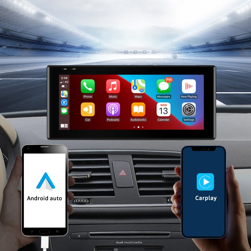 STWEI precio de fábrica 10,25 "8 Core Android13 inalámbrico Carplay Auto para 13-18 años AUDI Q3 reproductor de coche Multimedia GPS pantalla Navi 3