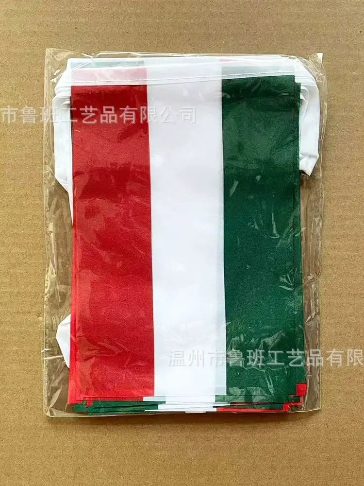 SKY FLAG Ungarn Wimpelkette Flaggen 14x21cm 20 teile/los Ungarn String Flaggen Wimpel Banner für Festival Party Dekoration – Detail 2
