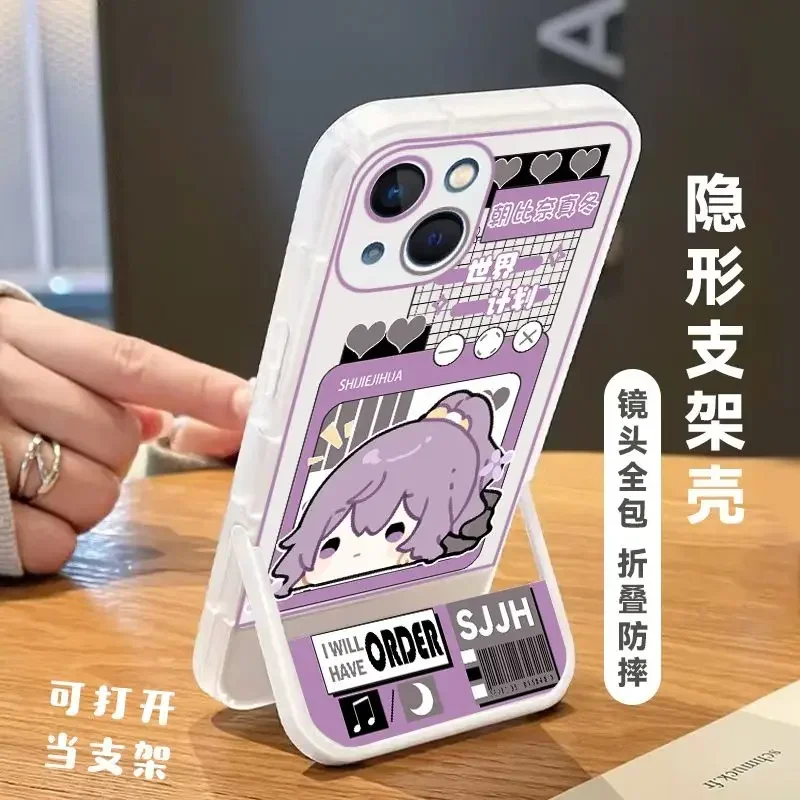 Anime-Inspired Protective Phone Case Featuring Project Sekai Characters Asahina Mafuyu & Yoisaki Kanade