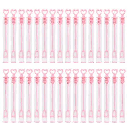 10-50pcs Colorful Bubble Soap Bottle Heart Wand Empty Tube Kids Birthday Party Favors Pinata Filler Toys Wedding Gifts for Guest - Image 11