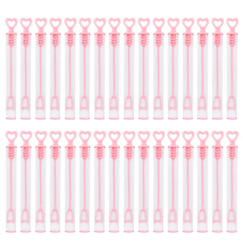 10-50pcs Colorful Bubble Soap Bottle Heart Wand Empty Tube Kids Birthday Party Favors Pinata Filler Toys Wedding Gifts for Guest - Image 11
