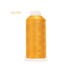 High-Quality 120D/2 Polyester Embroidery Thread - 4,000 Meters - 80 Vibrant Madeira Colors (1951 Golden Rod)
