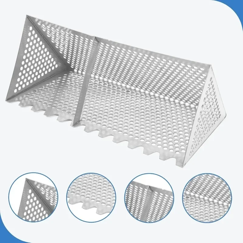 Sand Flea Rake, Detachable Sand Flea Rake, The Shark Tooth Screen Comes with A 16-Foot-Wide Drain Screen with A 51-inch Handle 4
