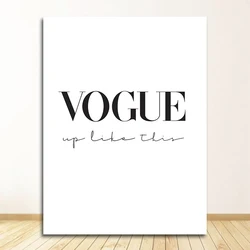 Vintage Fashion Woman Canvas Wall Art - Black and White Perfume Print - 20x30 (3)