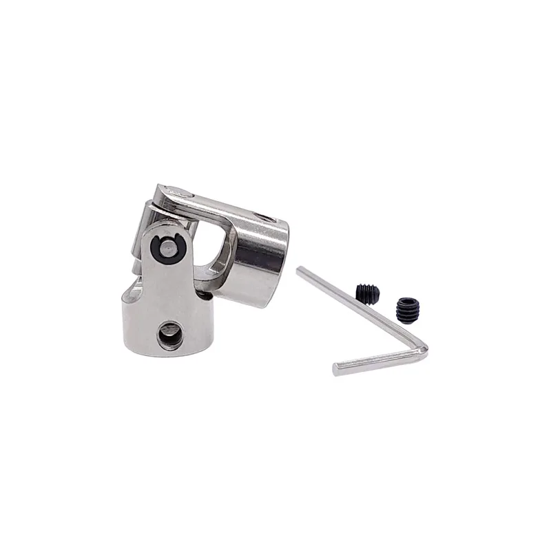 Description Picture 4 of itemUniversal Coupling 5mm 6mm 6.35mm 8mm Metal Motor Connector Shaft Joint Coupler with M4 Screw Boat Car Gimbal Couplings