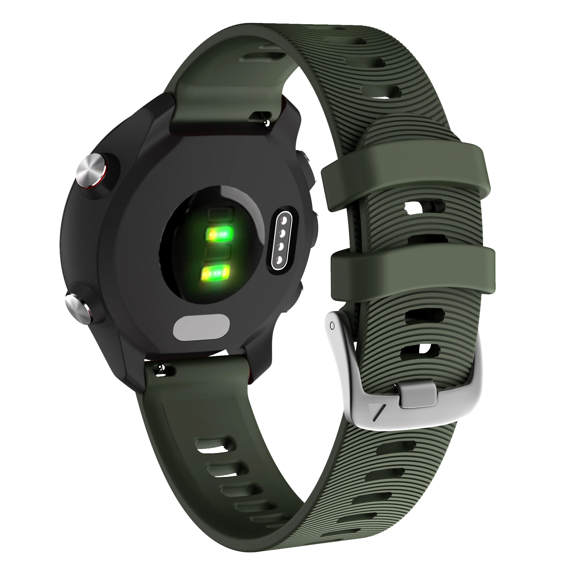 Quick Release 20mm Sports Silicone Band - Versatile Watch Strap Bracelet