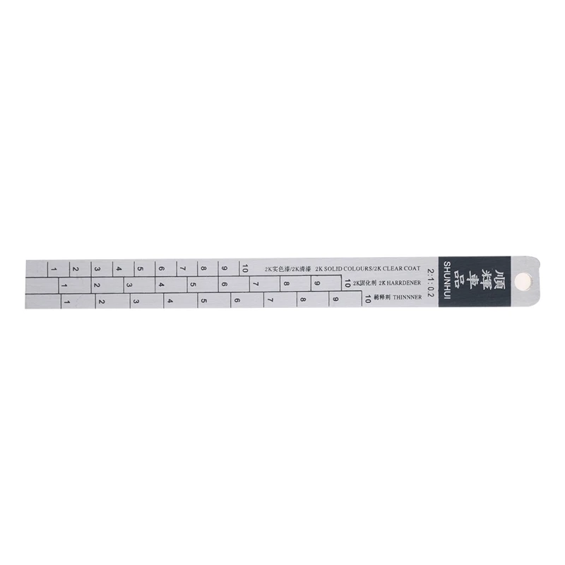 

Mixing Tool Standard Car Paint Ruler Suitable for Cars Paint Ruler Ruler Paint Tool Black/R-ed Rulers