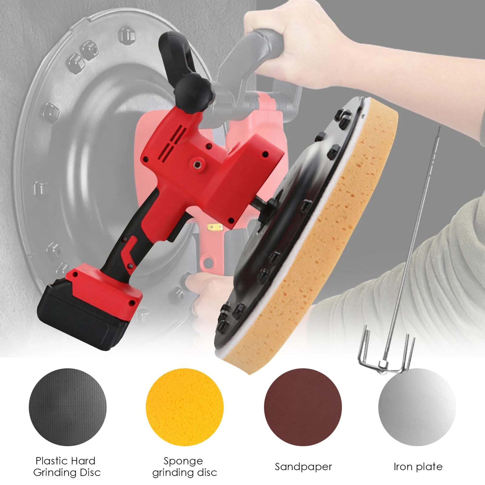 Small Mortar Cement Trowels Wall Smoothing Machine Adjustable 1700w