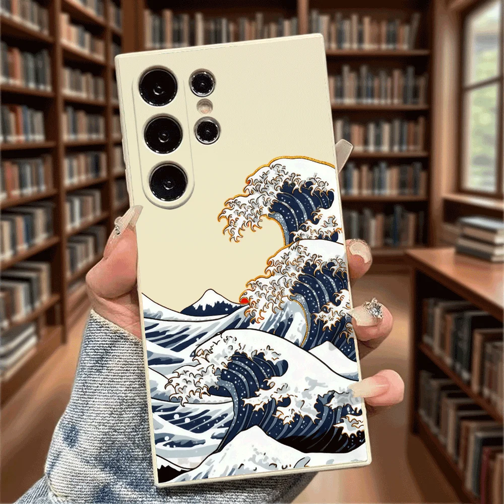 Great Wave Off Kanagawa Style Shockproof Soft TPU Slim Fit Case
