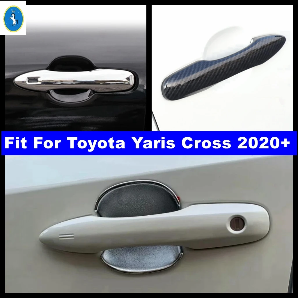 

Side Car Door Pull Doorknob Handle Cap & Bowl Decoration Frame Cover Trim For Toyota Yaris Cross 2020 - 2023 Exterior Accessorie