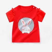 Fashion Children's Short Sleeve T-shirts Baby Girls Clothing Summer Thin Cotton Tees Tops Kids Outfits 5