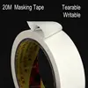 DELVTCH White Color Adhesive Masking Tape Bands Single Side Tearable Writable Office House Oil Painting Art Sketch Paper Sticker 3