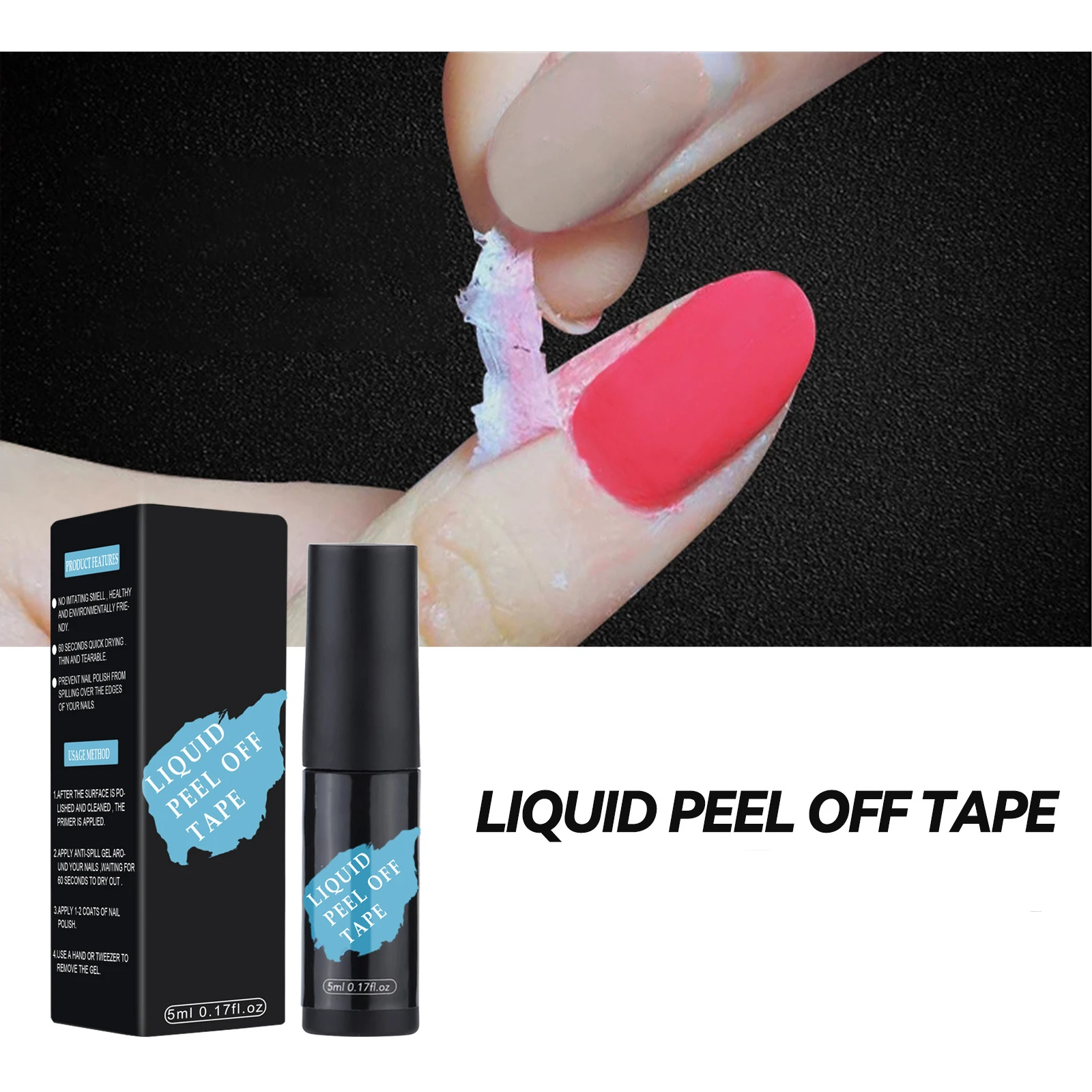 5ml Liquid Peel Off Nail Polish Tape Cold-resistant Fast Dry Odor-free  Latex Nail Gel Glue Skin Care Protector For Nail Art - Nail Gel - AliExpress