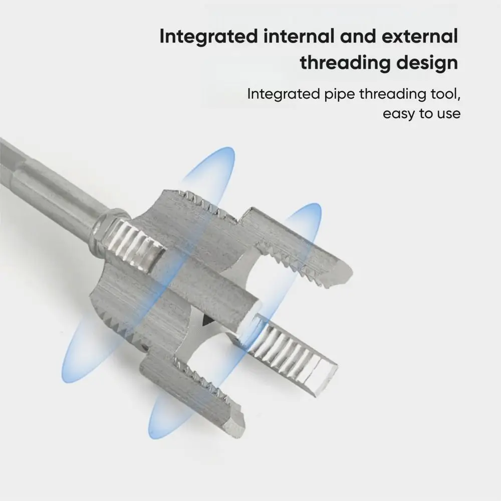 4/6 Points Water Pipe Thread Opener Inside and Outside Together Universal Pvc Water Pipe Internal Thread Opener