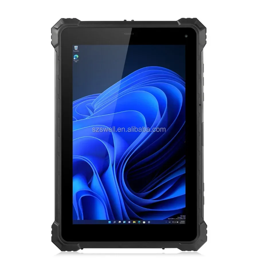 빠른 속도의 I5-10210Y 쿼드 코어 8스레드 CPU, 1D 2D 바코드 스캐너가 장착된 견고한 태블릿 PC, 물류 창고용 4포인트 스트랩 포함