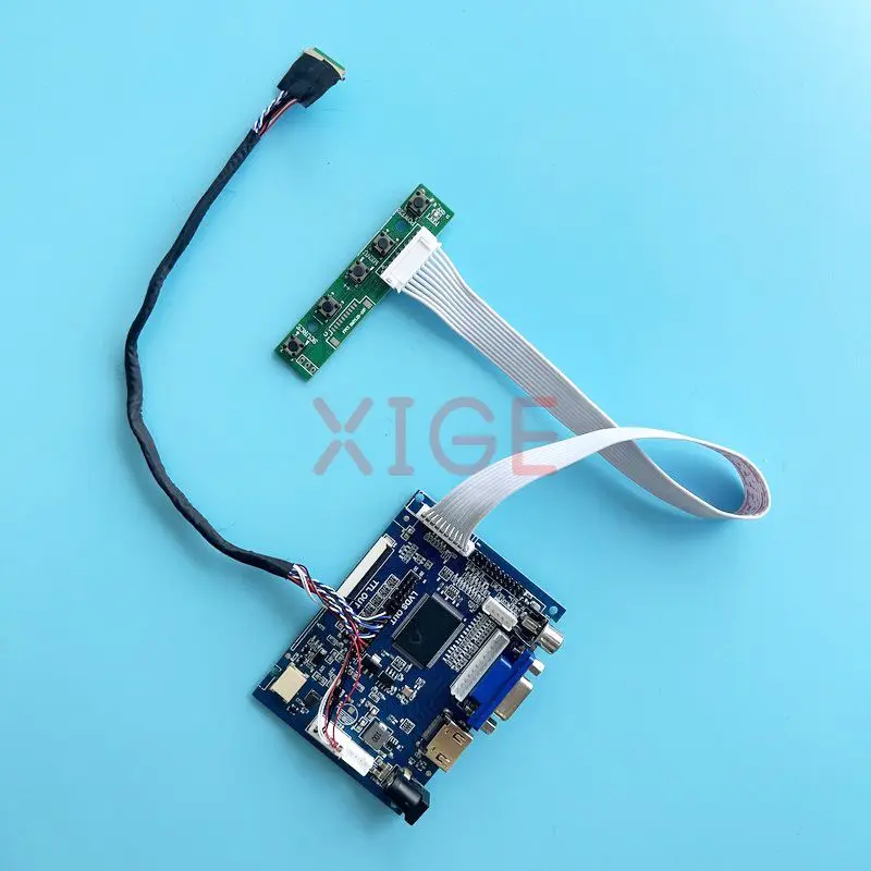 

Плата контроллера для N184H6 N184HGE, плата контроллера для ноутбука LVDS, 40-контактный разъем VGA 2AV 1920*1080, совместимый с HDMI, 18,4 дюйма, комплект для сборки «сделай сам»