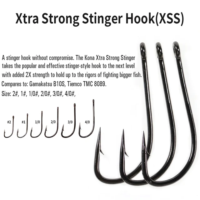 Vtwins 30pcs Xtra Strong Stinger(xss) Big Streamers Fly Hook Hair Bugs Fly  Tying Hook 2x Strength Wide Gap Bass Trout 2# To 4/0 - Fishhooks -  AliExpress