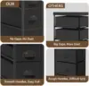 LASZOLA 5 Drawer Narrow Dresser Slim Cabinet Skinny Storage Tower Chest, Ideal for Small Spaces Bathroom Bedroom, Between Washer 6