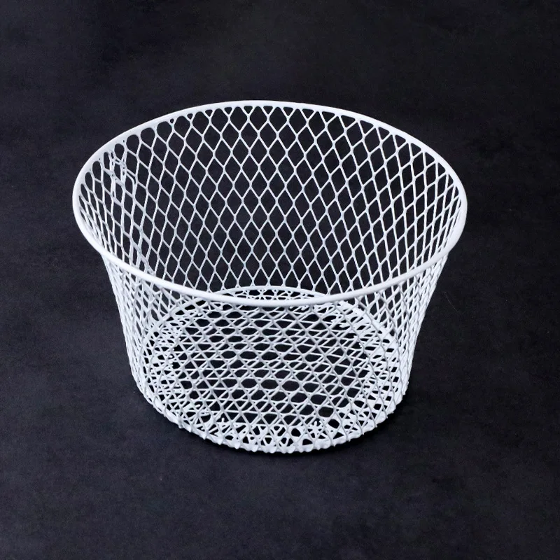 Home Storage Basket Fruit and Vegetable Storage Basket Desktop Snacks Basket Simple Iron Storage Basket