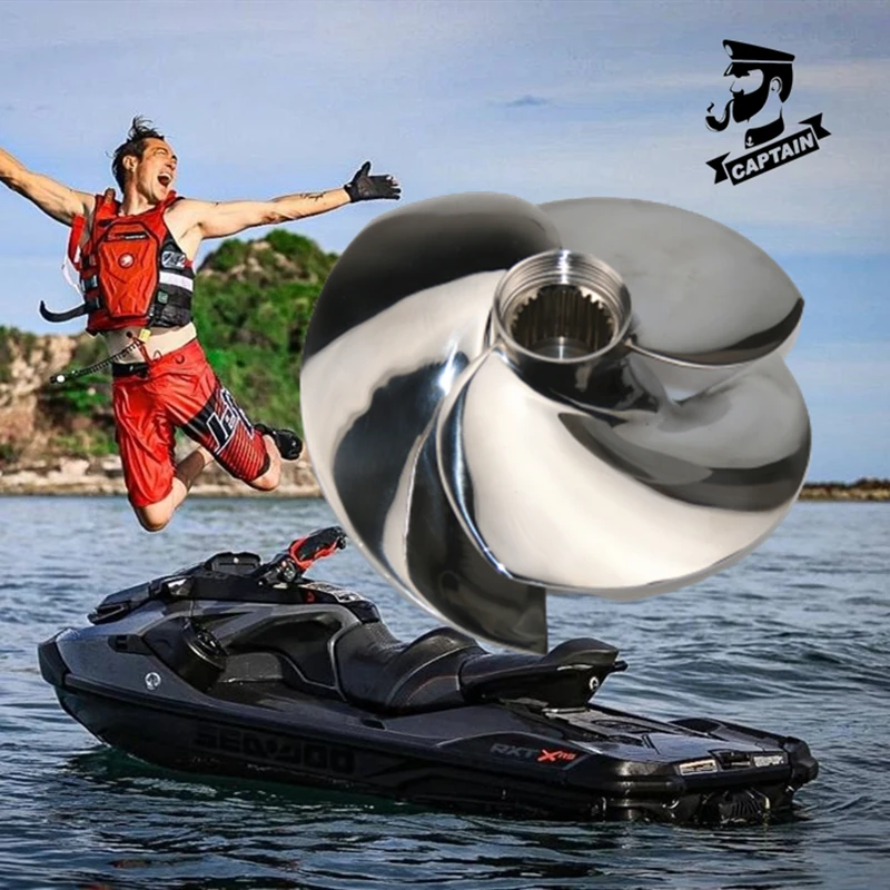 Captain Jet Ski Accessories SXX-13/16 for Seadoo RXP-X 300 RXT-X 300 GTX  LIMITED 300 WAKE PRO 230hp 3 Blade Polished 161mm