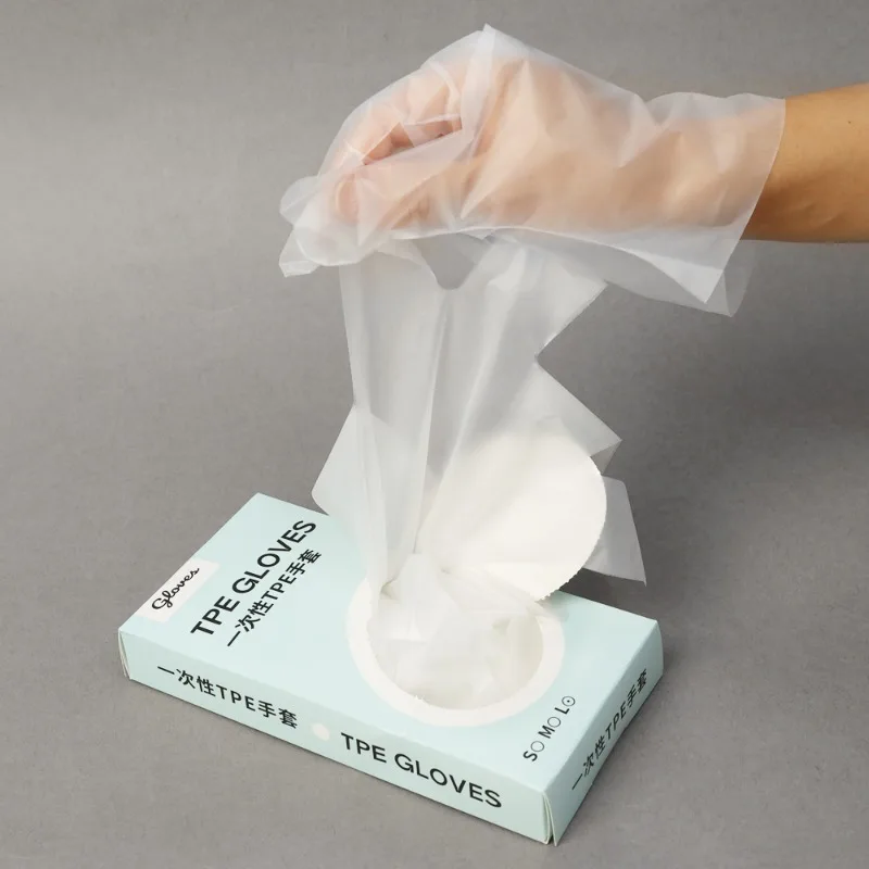 Disposable Gloves Transparent Thickened Restaurant Home Food Grade Anti-oil Kitchen Accessories Vinyl Disposable Gloves Disposable Nitrile Gloves Disposable Plastic Gloves Disposable Gloves