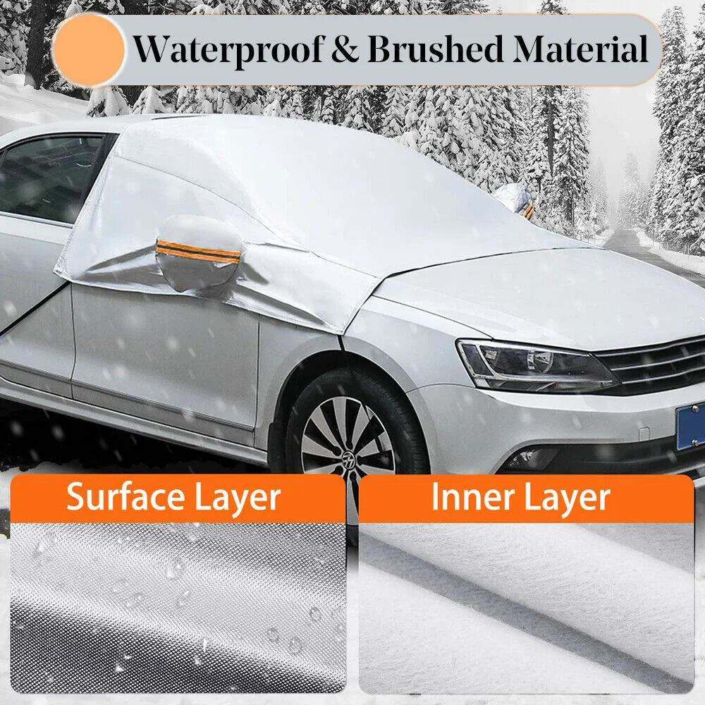 Car Windshield Cover Winter Sun Snow Ice Cover Waterproof Dustproof Anti-frost Anti-fog UV Protection Snow Car Accessories