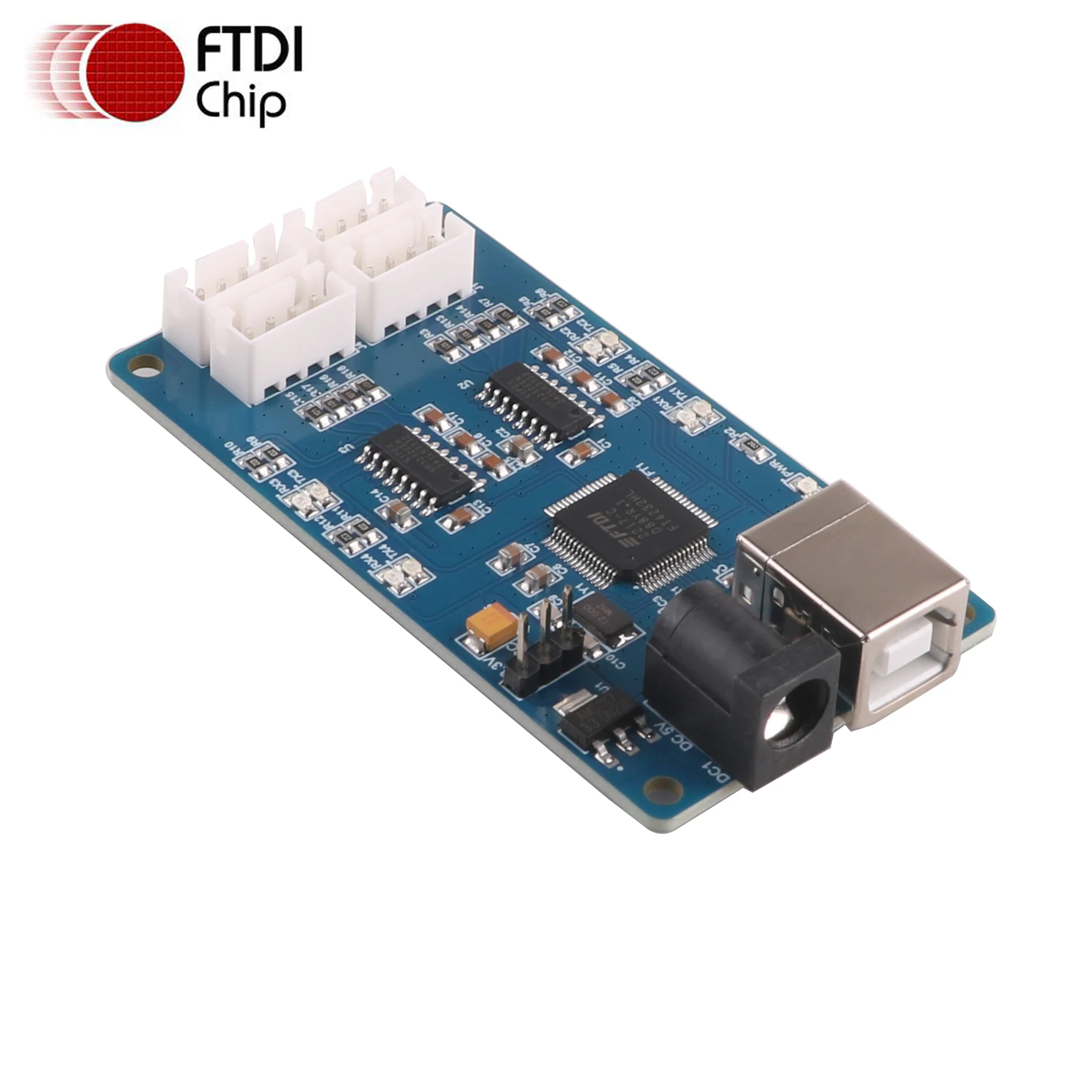 FTDI 고속 USB-4 채널 2.54mm 터미널, RS232 직렬 어댑터 변환기, 프로그래밍 통신 업그레이드 케이블, FT4232H