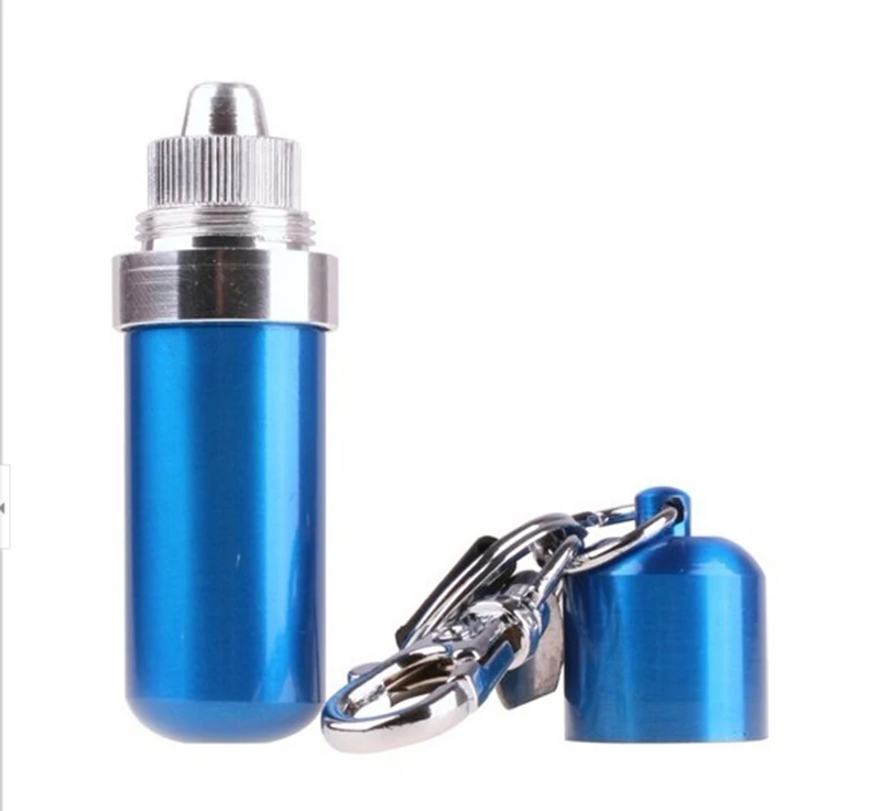 1 PC Durable Portable Stainless Steel Alcohol Burner Lamp With Keychain Keyring