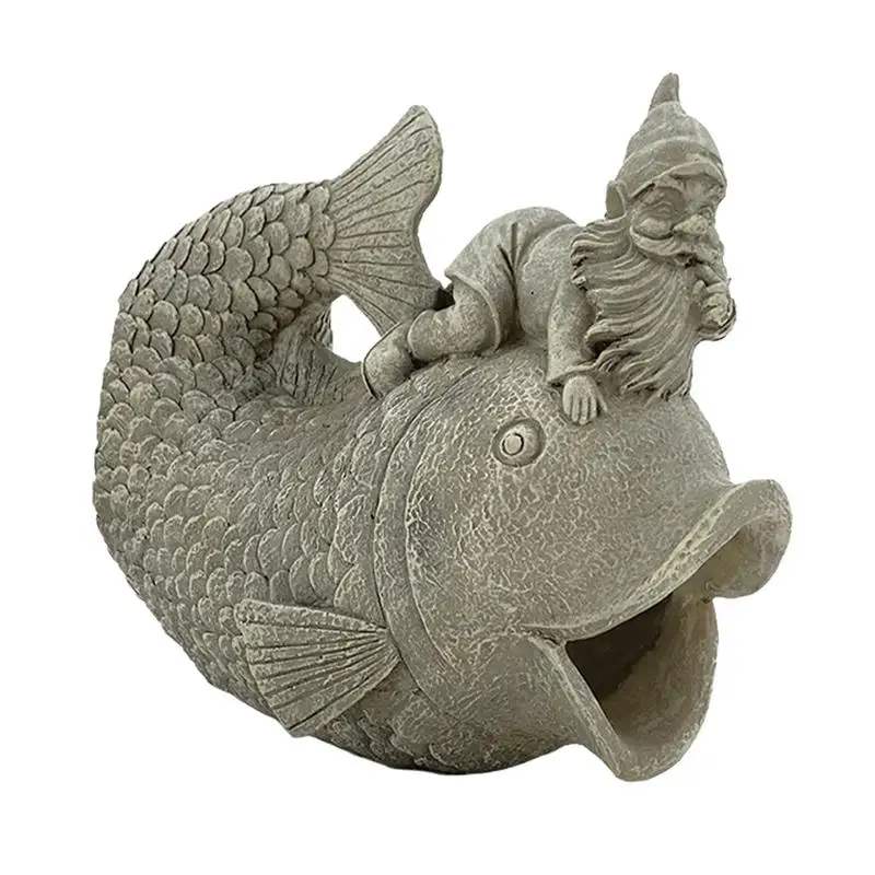 

Уличный садовый декоративный брызговик «Гном» для рыбы