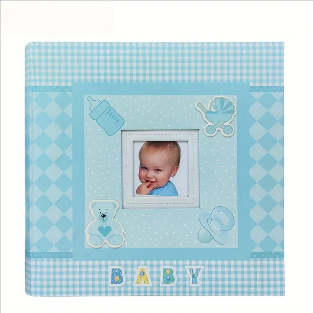 Album Photo avec espace d'écriture 4x6 Photos pouvant contenir 200, Album Photo mignon pour bébés et enfants avec espace d'écriture 4