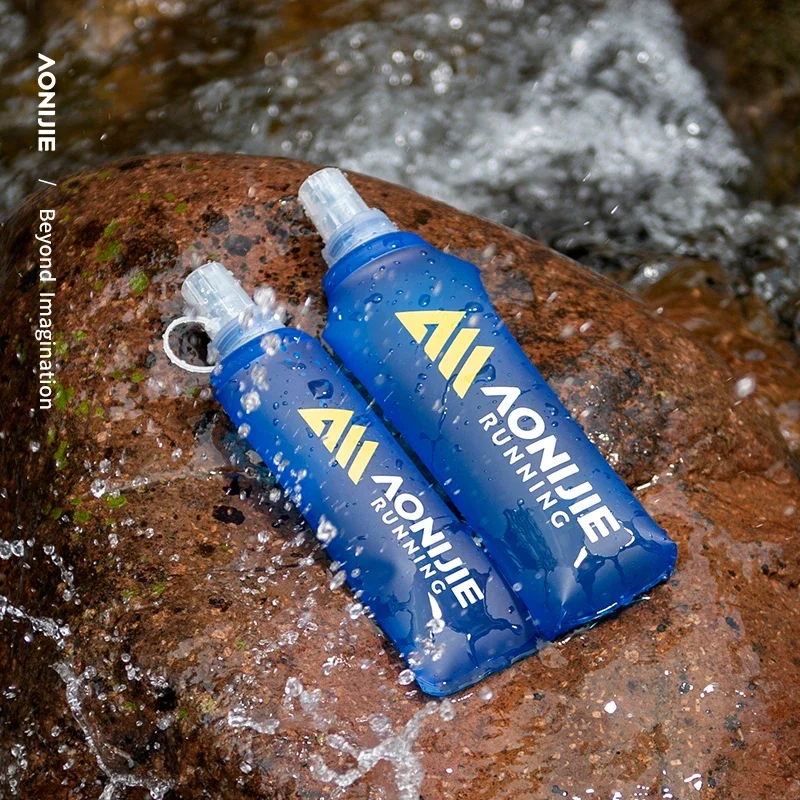 Soft Flask Water Bag Folding Collapsible Water Bottle TPU Sports Climbing Hiking Running Bag 250ml 500ml AONIJIE SD30