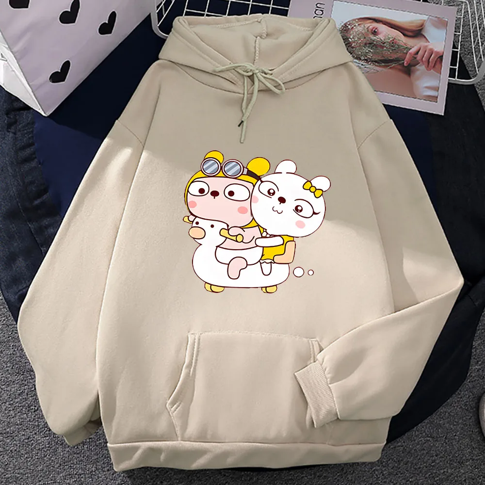 

Cute Rabbit Lengtoo Printing Hoodie Winter Fleece Sweatshirts Kawaii Men/women Couple Clothing Oversized Crewneck Pullovers