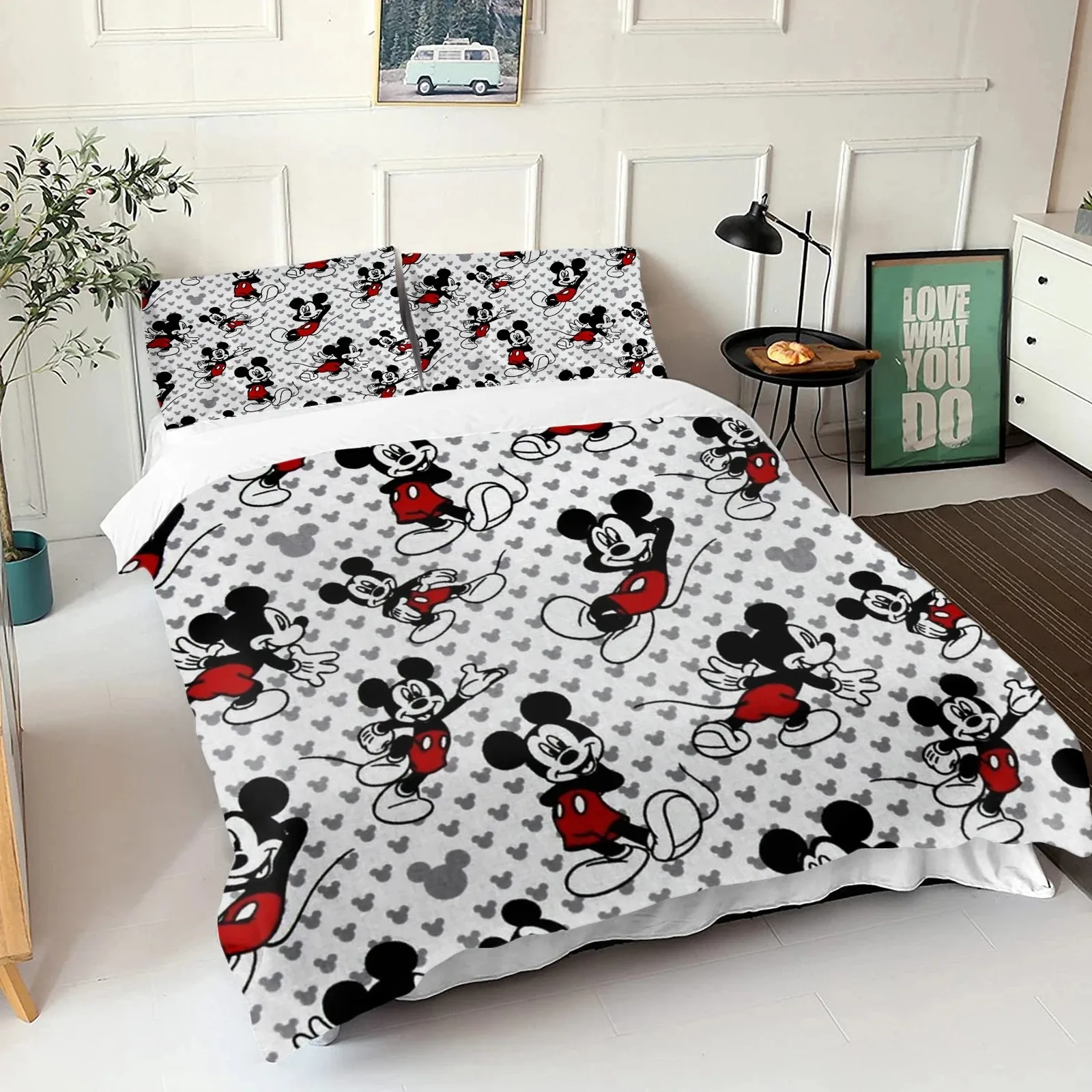 Boy-Girls-Duvet-Cover-Gift-Queen-Double-Bed-Mickey-Mouse-Duvet-Cover ...