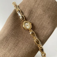 Montre-Bracelet en Jade naturel pour femmes, montres de luxe à Quartz doré de haute qualité, montres-bracelets élégantes pour femmes 2