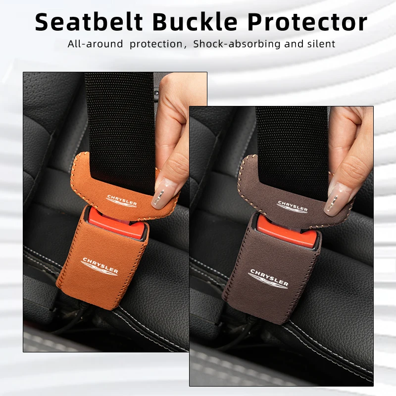 Car Seat Belt Buckle Cover Protector Accessories For Chrysler 300c Voyager Town Country Grand Voyager PT Cruiser Pacifica