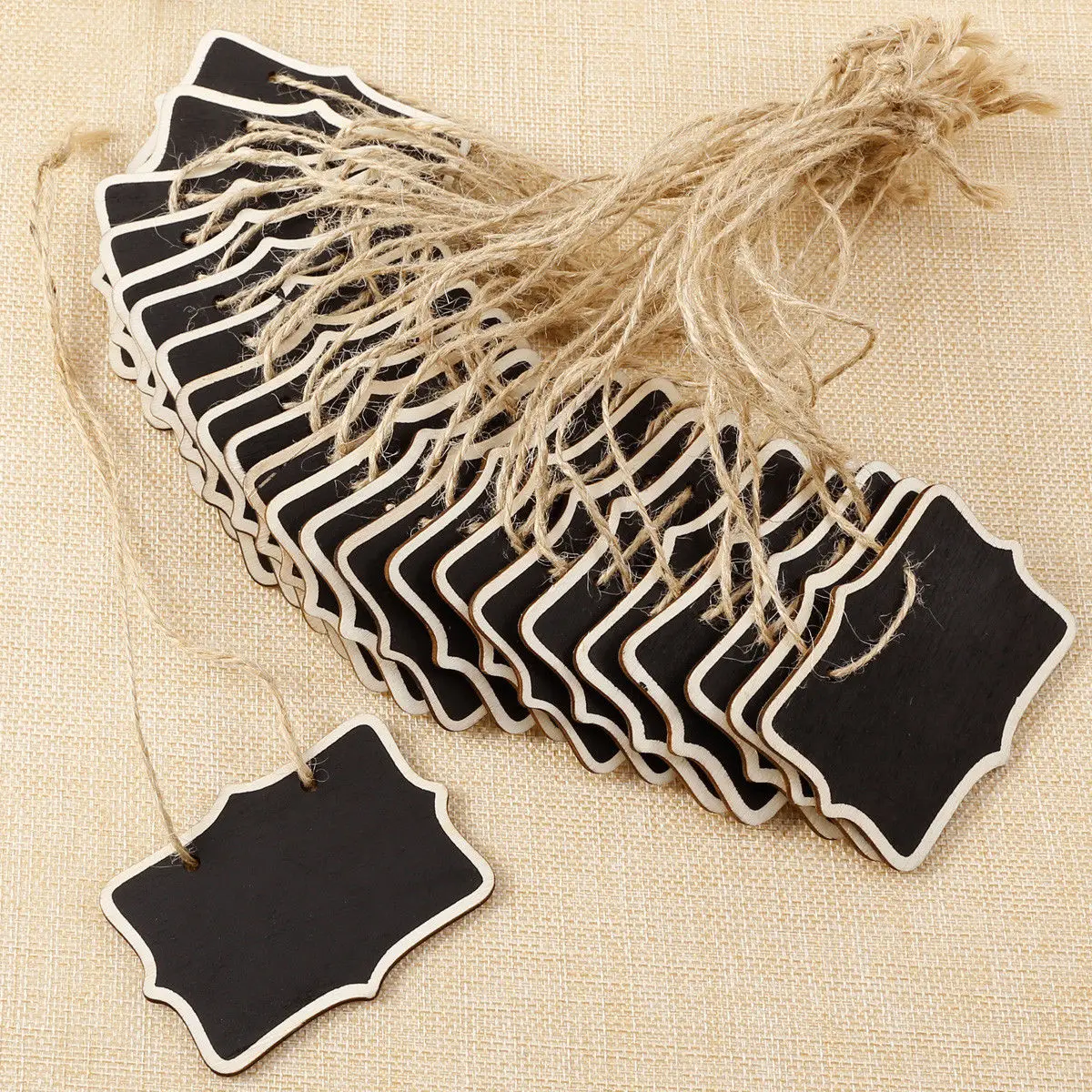 Mini Rectangle Chalkboards Double Sided Black Board Message Board Signs Wedding Table Number Holder Sign Note Wood 12pcs wooden blackboard wooden chalkboard