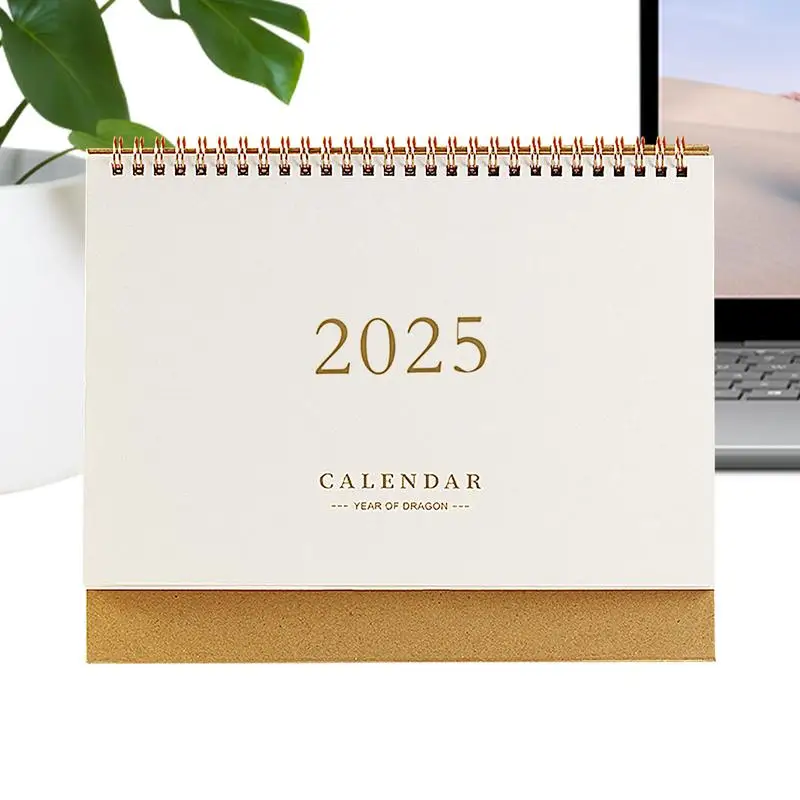 - Desk Calendar Decorative Standing Paper Home office Accessories Delicate And Functional Desktop Calendar Ornaments