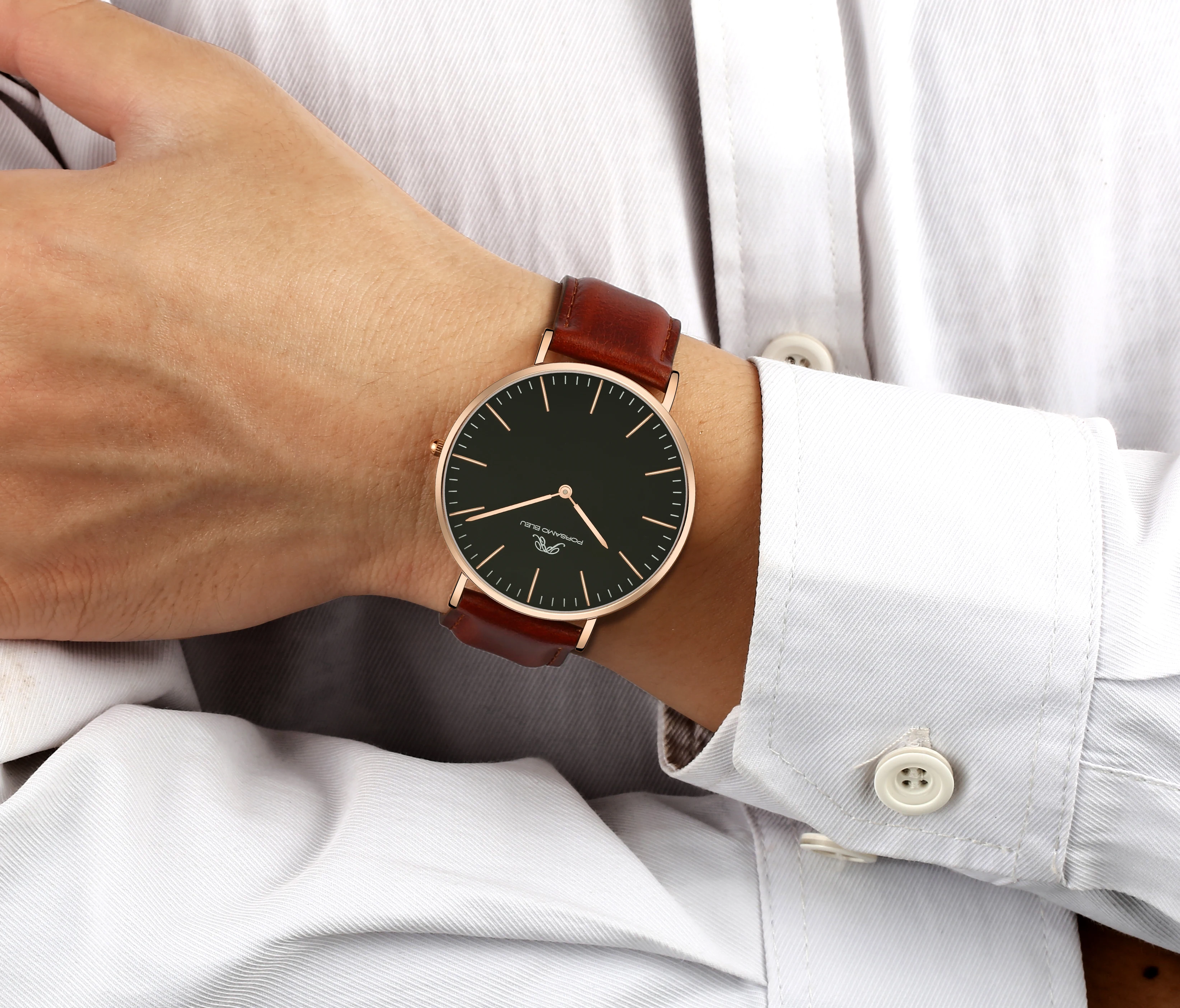 Men's Simple Fashion Watch Dial 40mm DW Same Model 316L Stainless Steel Japanese GL20 Movement