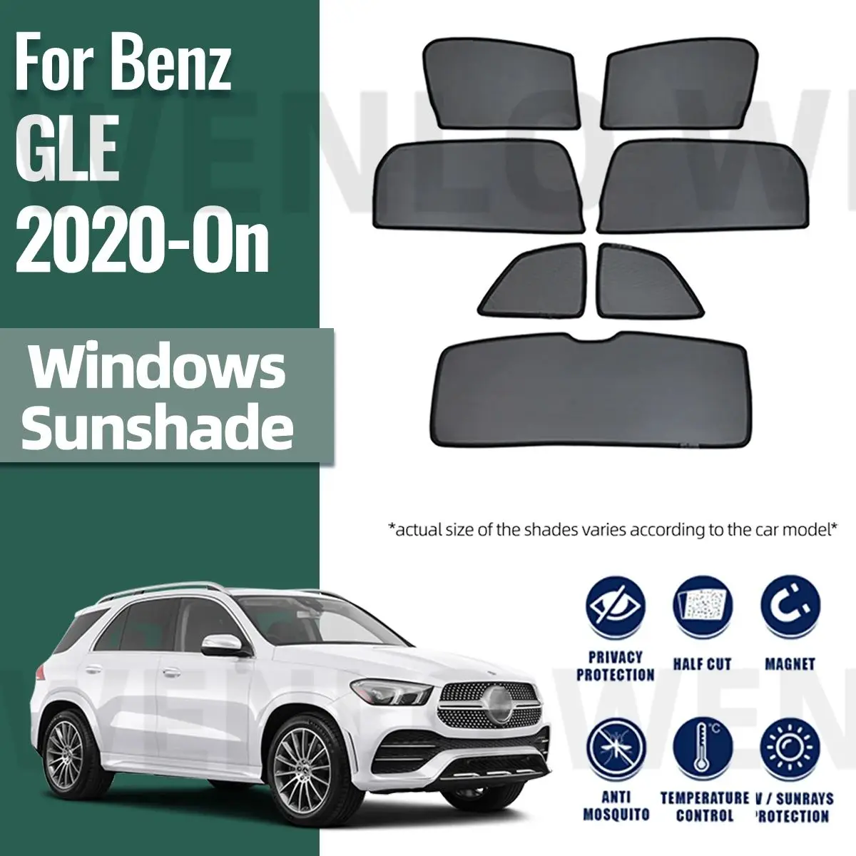 For Mercedes Benz GLE W167 2020-2023 2024 Car Side Window