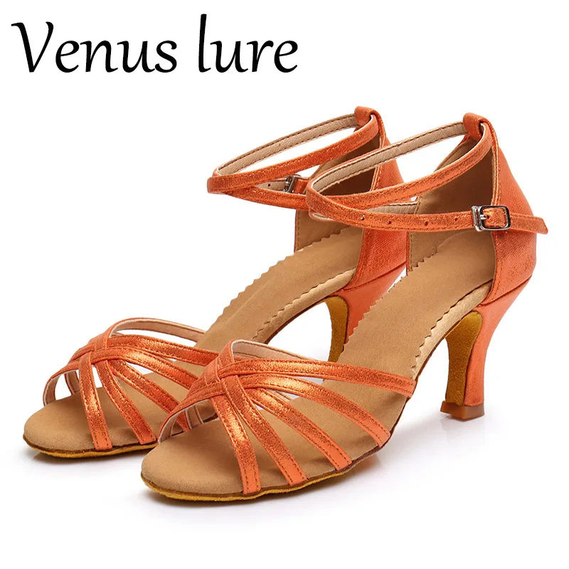 

Venus Lure Lady's High Heel Dance Sandal Tango Soft Bottom Dance Shoes 6.3CM