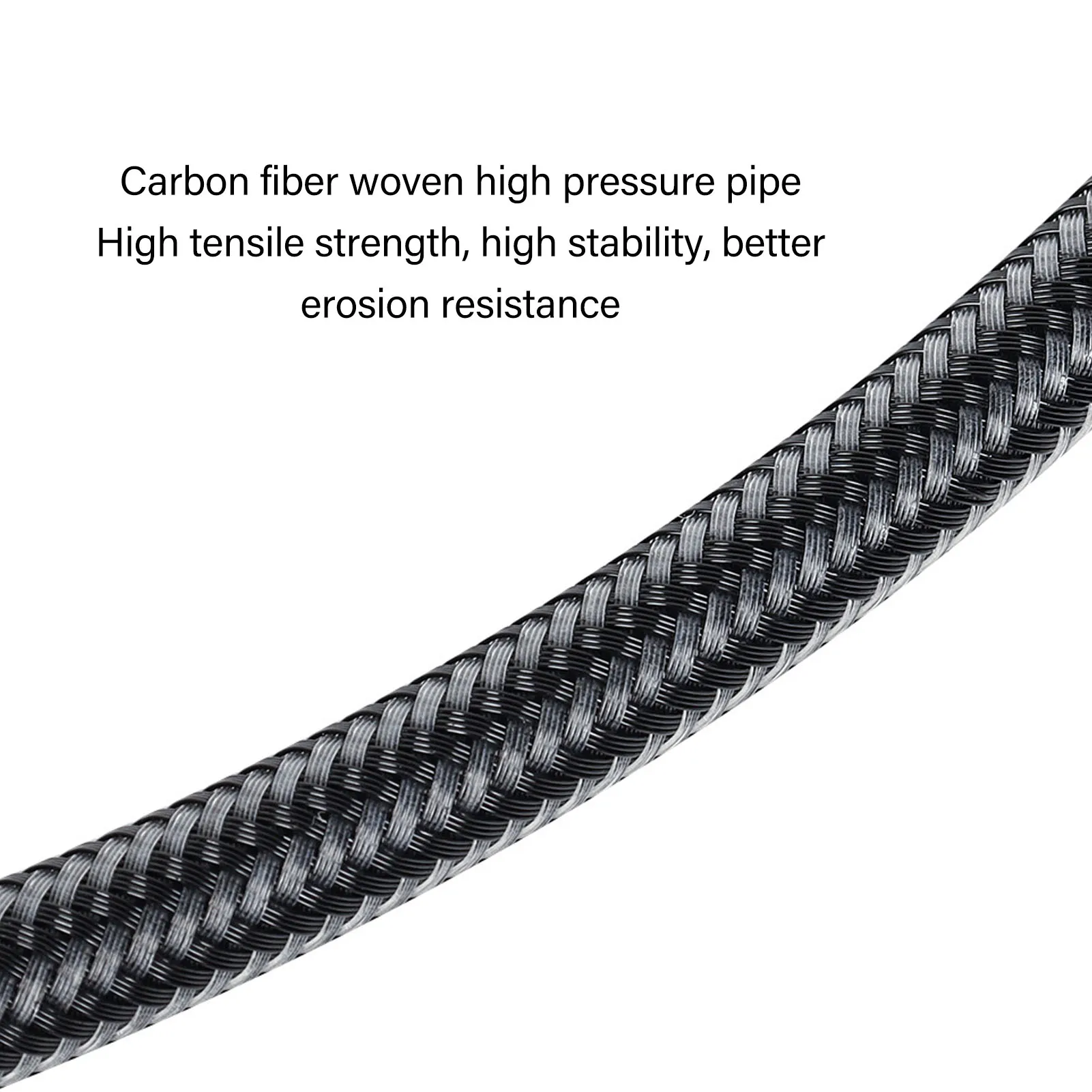 15cm 65cm 80cm Diving High Pressure Regulator Hose Professional Carbon Fiber Woven Flexible Safe Scuba Diving High Pressure Hose 4