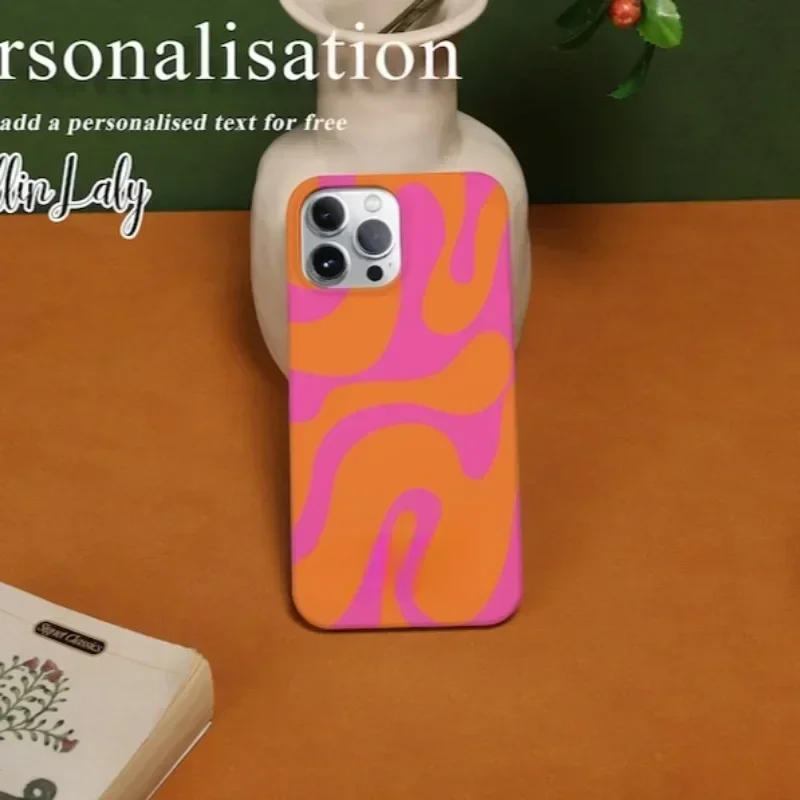 Luxurious Double-Layer Orange Water Splash Phone Case