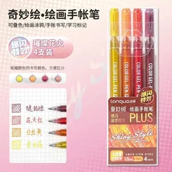 Vibrant Glitter Gel Pen Set - Assorted Colors (Sparkling Blaze)