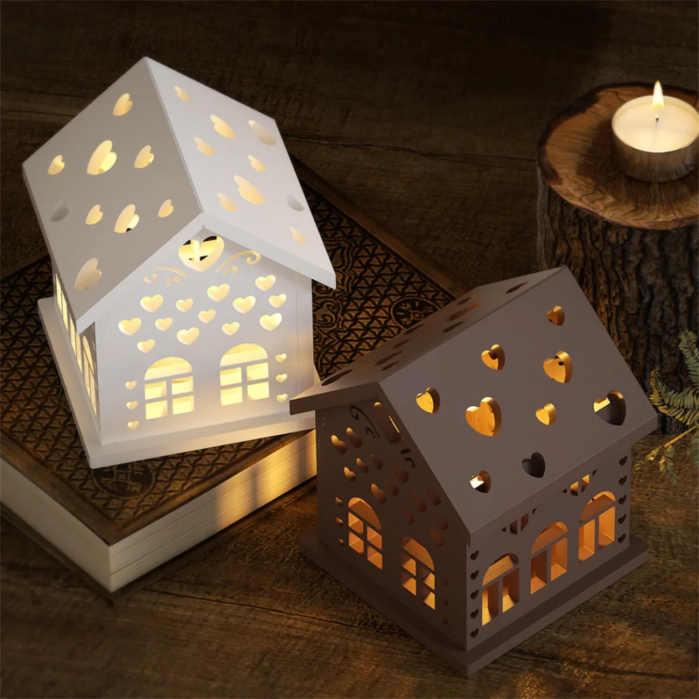 Description Picture 2 of item7pcs/set 3D House Silicone Molds DIY Resin Concrete Love House Candle Holder Mold House Shaped Decoration Ornaments Gypsum Mold