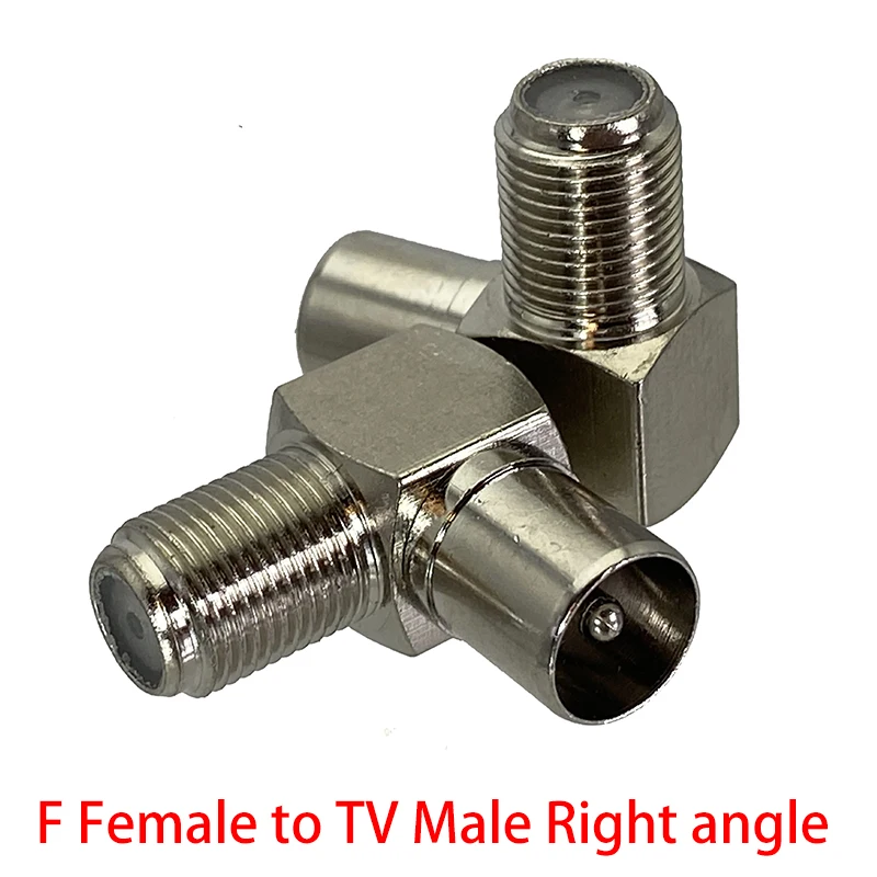 F TV-IEC PAL DVB-T 남성 플러그 및 여성 잭 Striaght RF 어댑터 커넥터 동축 와이어 터미널 1Pcs