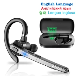 Premium Bluetooth 5.1 Wireless Headset with Dual-Mic Noise Cancelling Technology (English Black)
