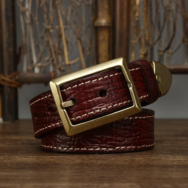 Men's Designer Leather Buckle Belts Designer Luxury Belts